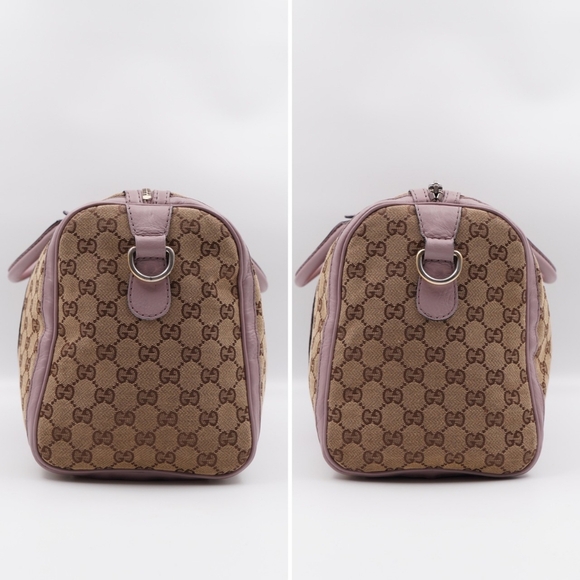 CC19 ❤️ GUCCI GG Monogram Vintage Web Boston - Picture 7 of 16
